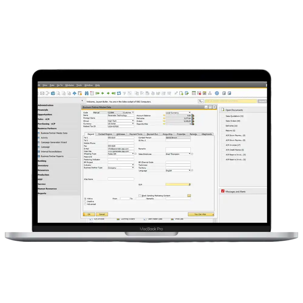 atajos de teclado sap business one, Teclas de acceso rápido SAP B1
