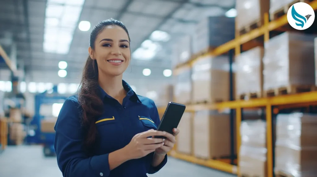 Empleada almacen mejora rotación de stock para Business One
