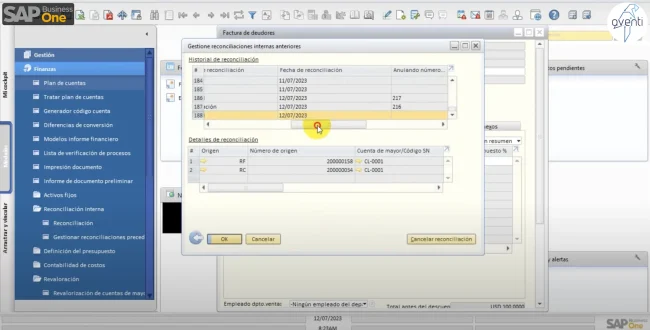Como reconciliar en el ERP SAP BO