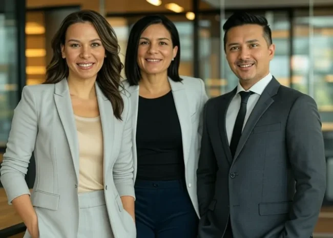 Ejecutivos analizando características avanzadas de listas de precios en SAP Business One con una tablet