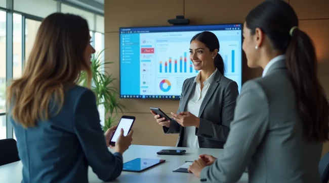 Usuarios de Ventas tomando pedidos con APP integrada a SAP BO