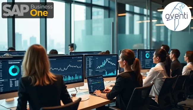 Gerente explicando la determinacion de cuentas de mayor sap business one